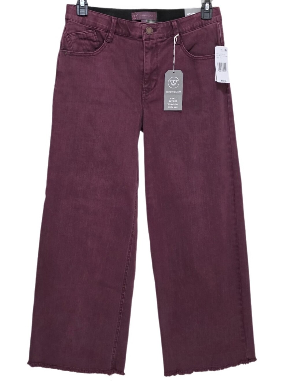 Wit & Wisdom Wyatt Wide Leg Boyfriend Jeans Fray Hem Skyrise Ab Solution 4